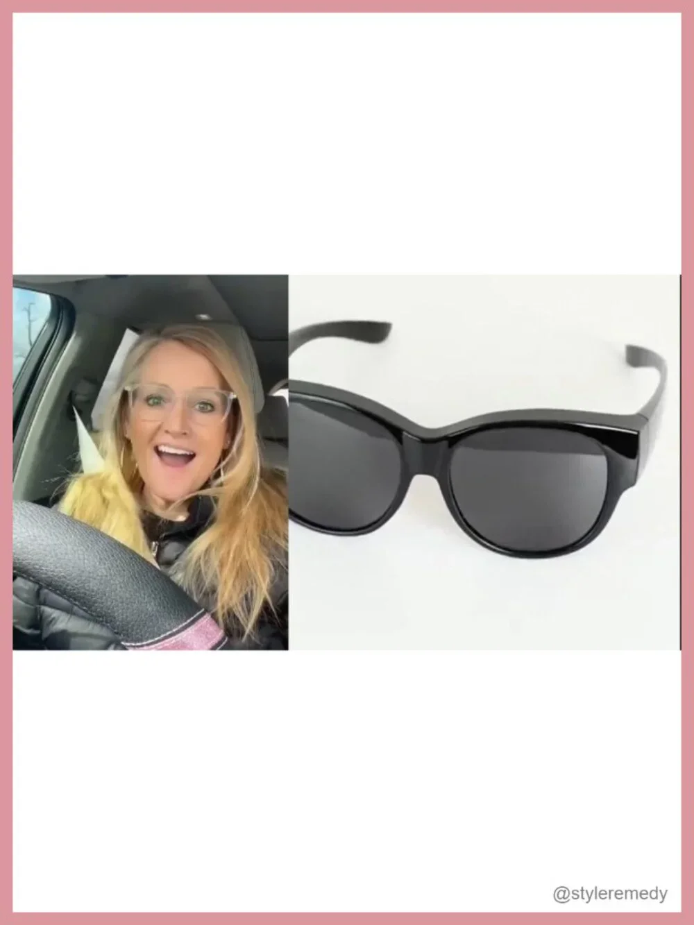 Fit Over Glasses Sunglasses Cat Eye Polarized UV Protection for Women
